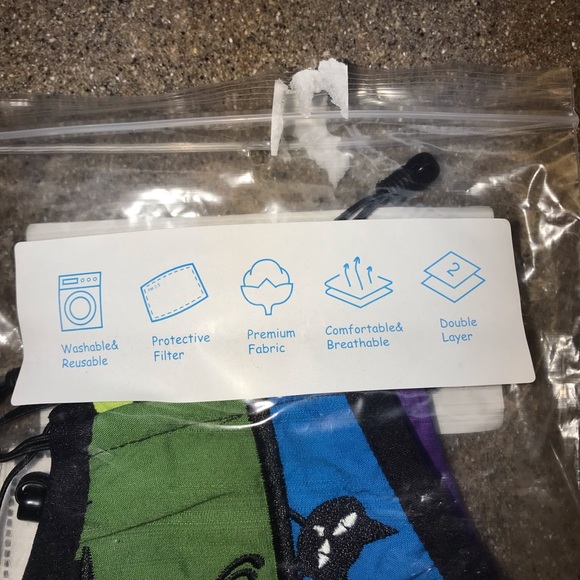 🆕 Halloween 2Pack Decorator Mask + 2 Non-Woven Fabric Filter - Picture 5 of 5